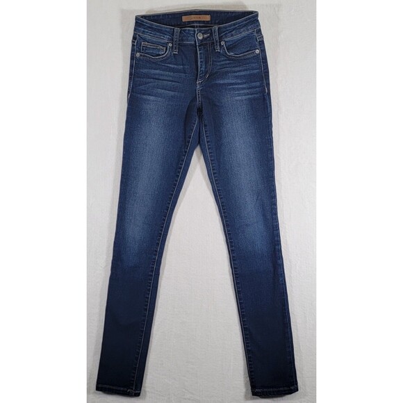 Joes Jeans The Honey Skinny Curvy Jeans Flawless Distress Blue Dark Wash Size 23 - Picture 1 of 14